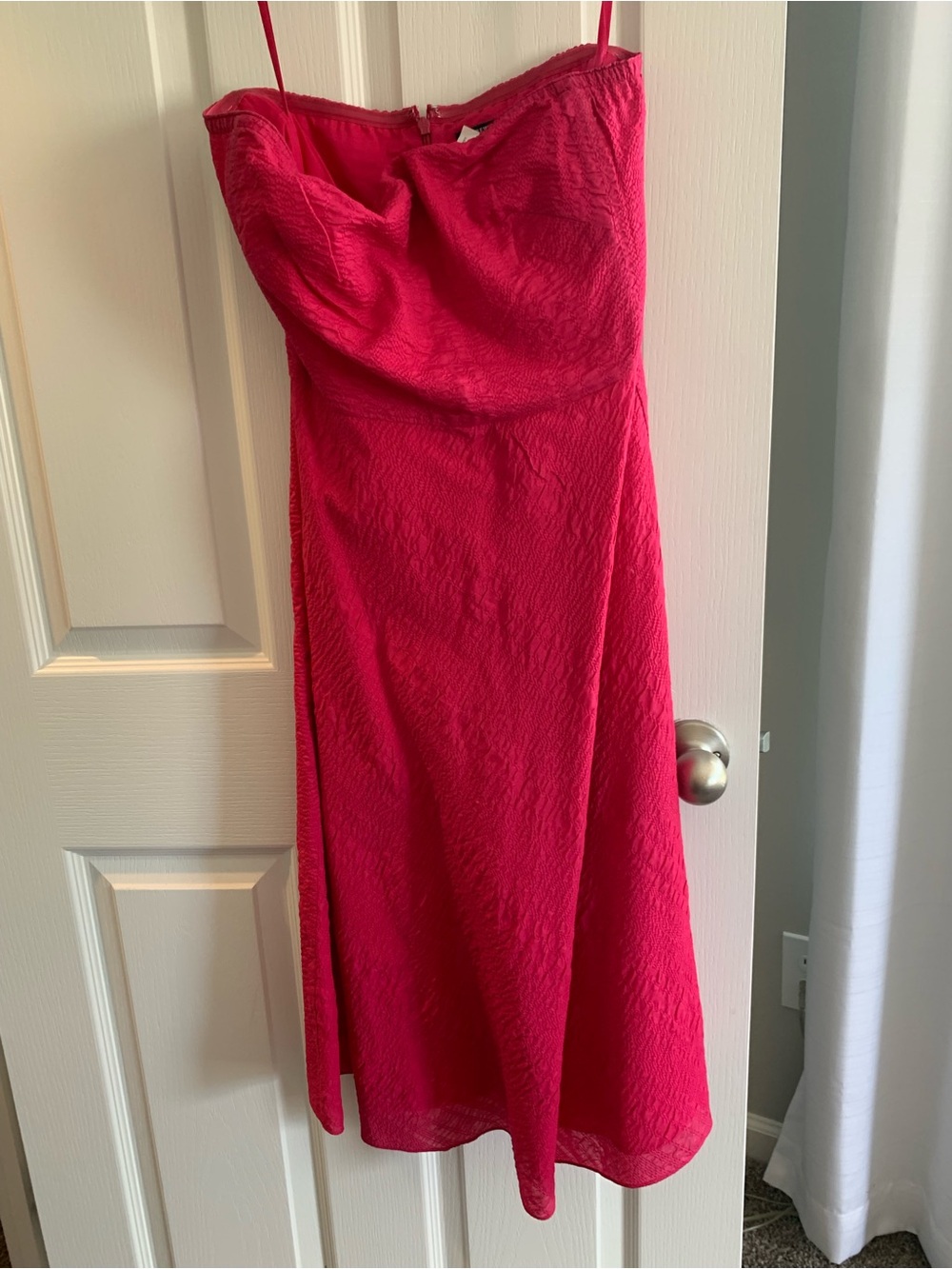 J Crew strapless pink dress